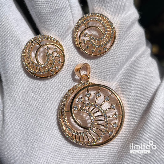 Zircon Pendant Earring IIMITA-PE7