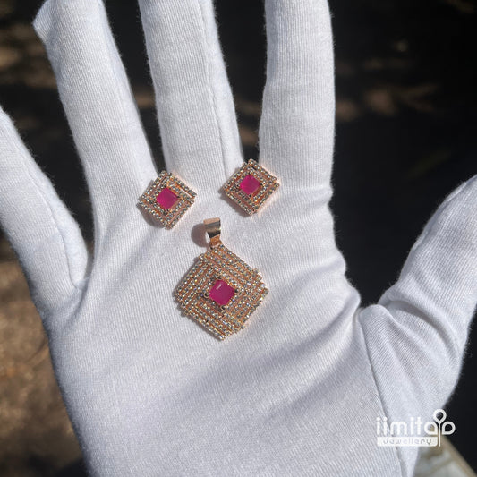 Zircon Pendant Earring IIMITA-PE10