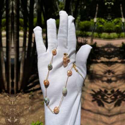 Pastel Crystal Beaded Mala Set IIMITA-CE3