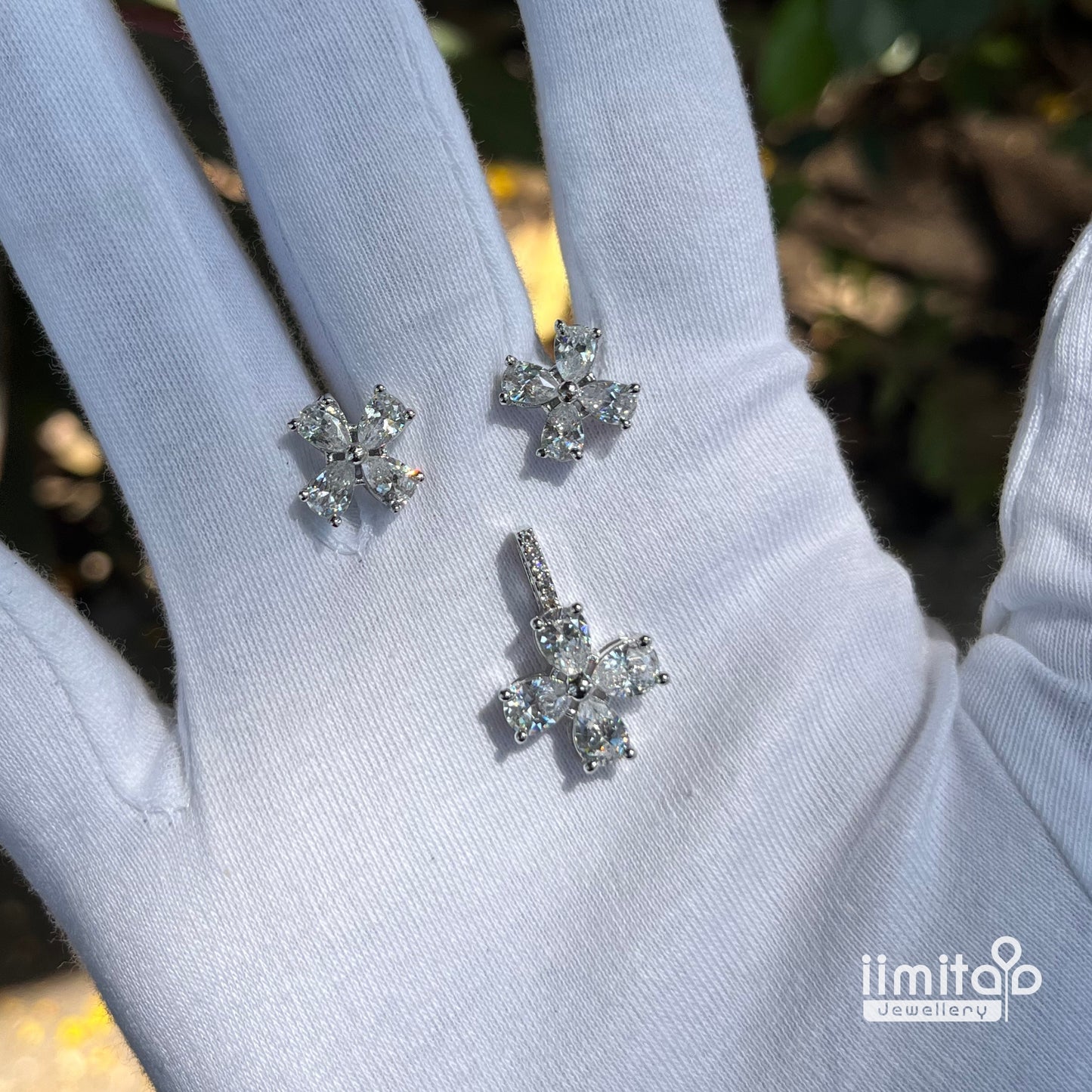 Zircon Pendant Earring IIMITA-PE2