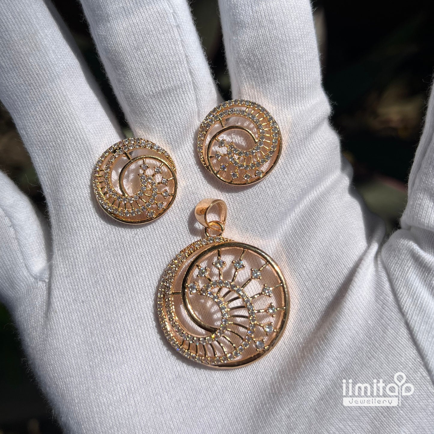 Zircon Pendant Earring IIMITA-PE7