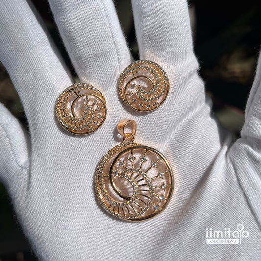 Zircon Pendant Earring IIMITA-PE7