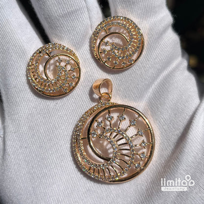 Zircon Pendant Earring IIMITA-PE7