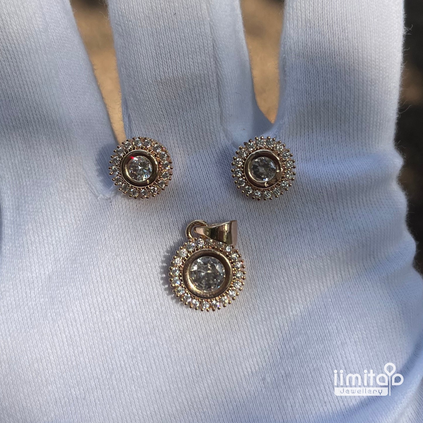 Zircon Pendant Earring IIMITA-PE11