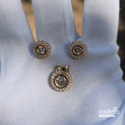 Zircon Pendant Earring IIMITA-PE11