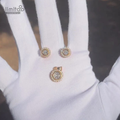 Zircon Pendant Earring IIMITA-PE11