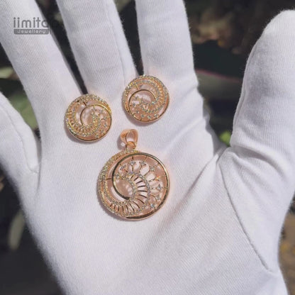 Zircon Pendant Earring IIMITA-PE7