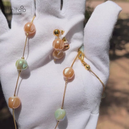 Pastel Crystal Beaded Mala Set IIMITA-CE3