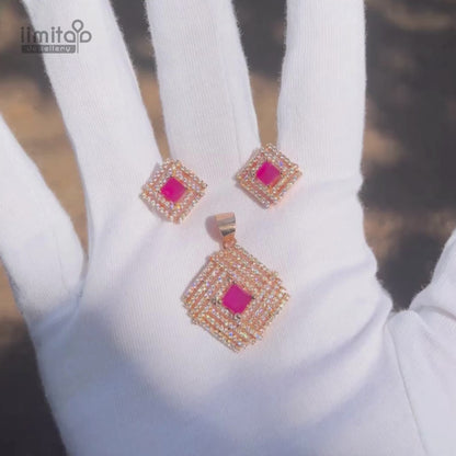 Zircon Pendant Earring IIMITA-PE10